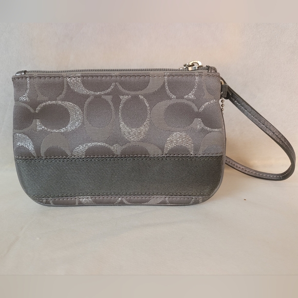 Coach Gray Wristlet Bag - Picture 2 of 7